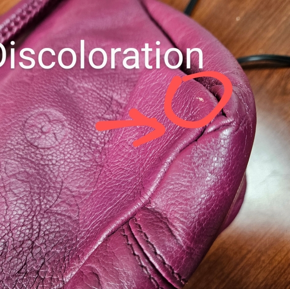 Authentic Louis Vuitton Empreinte Artsy Mm Burgundy Infini Monogram Leat… - Picture 4 of 13